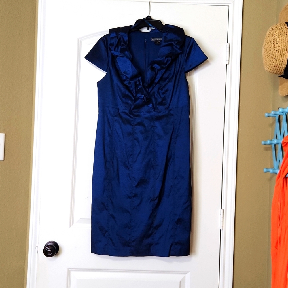 Jessica Howard saffire blue dress